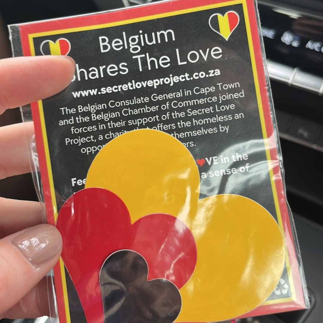 A custom sticker pack created for the Belgian Consulate in Cape Town